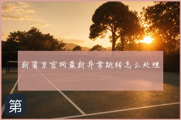 新莆京官网最新异常跳转怎么处理